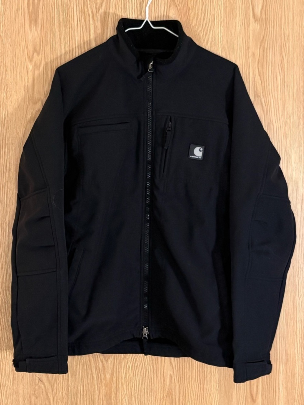 Carhartt Black Lightweight Softshell Fleece Lined Water Resistant Jacket